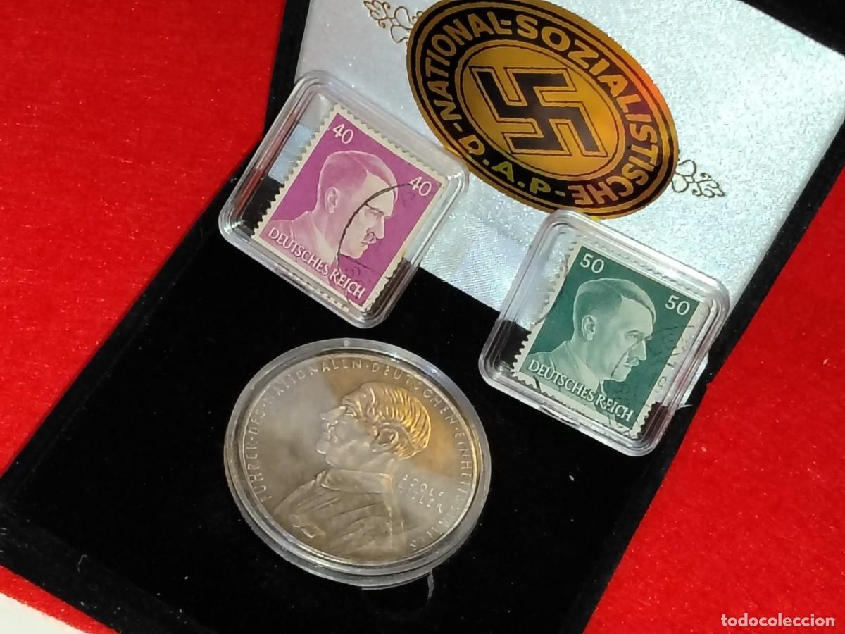 Medallas hist&oacute;ricas: COLECCI&Oacute;N DE MEDALLA ADOLF HITLER + SELLOS,&Eacute;POCA NAZI WWII - ALEMANIA