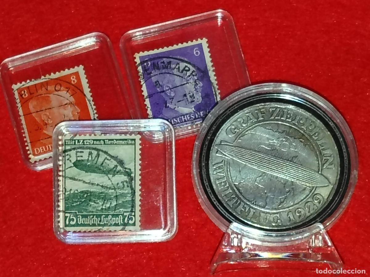 Medallas hist&oacute;ricas: Germany - 1871-1948 Weimar Republic 1930 A 3 Reichsmark (Graf Zeppelin) Silver (.500) + 3 SELLOS