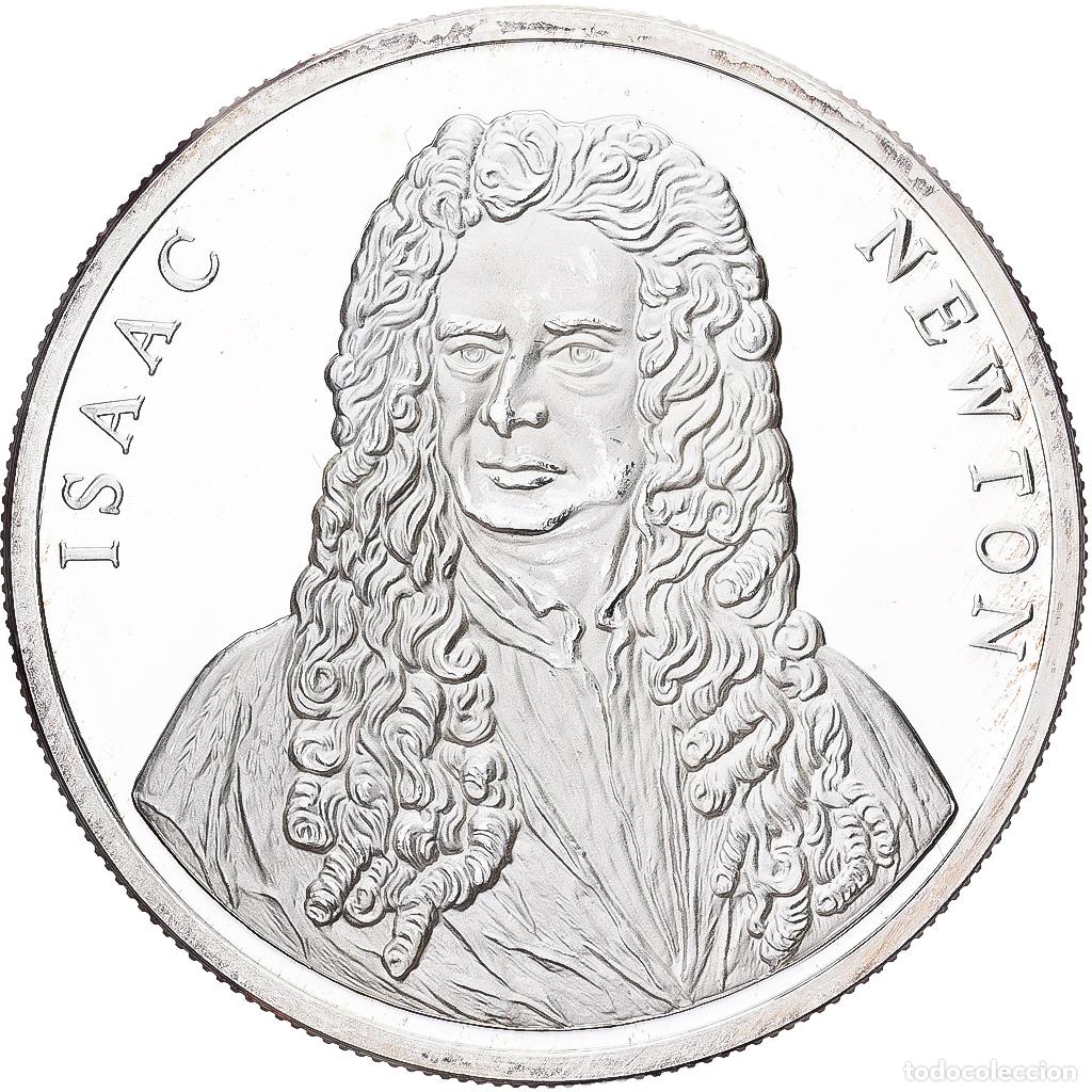 Medallas hist&oacute;ricas: [#1224122] Francia, medalla, 1994, Plata, Isaac Newton, SC