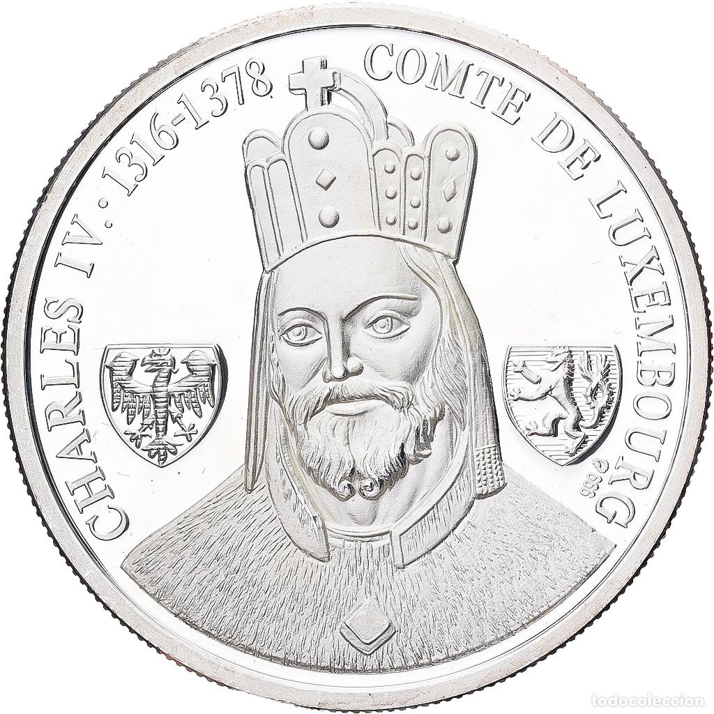 Medallas hist&oacute;ricas: [#1224124] Francia, medalla, 1993, Plata, Charles IV, Comte de Luxembourg, SC