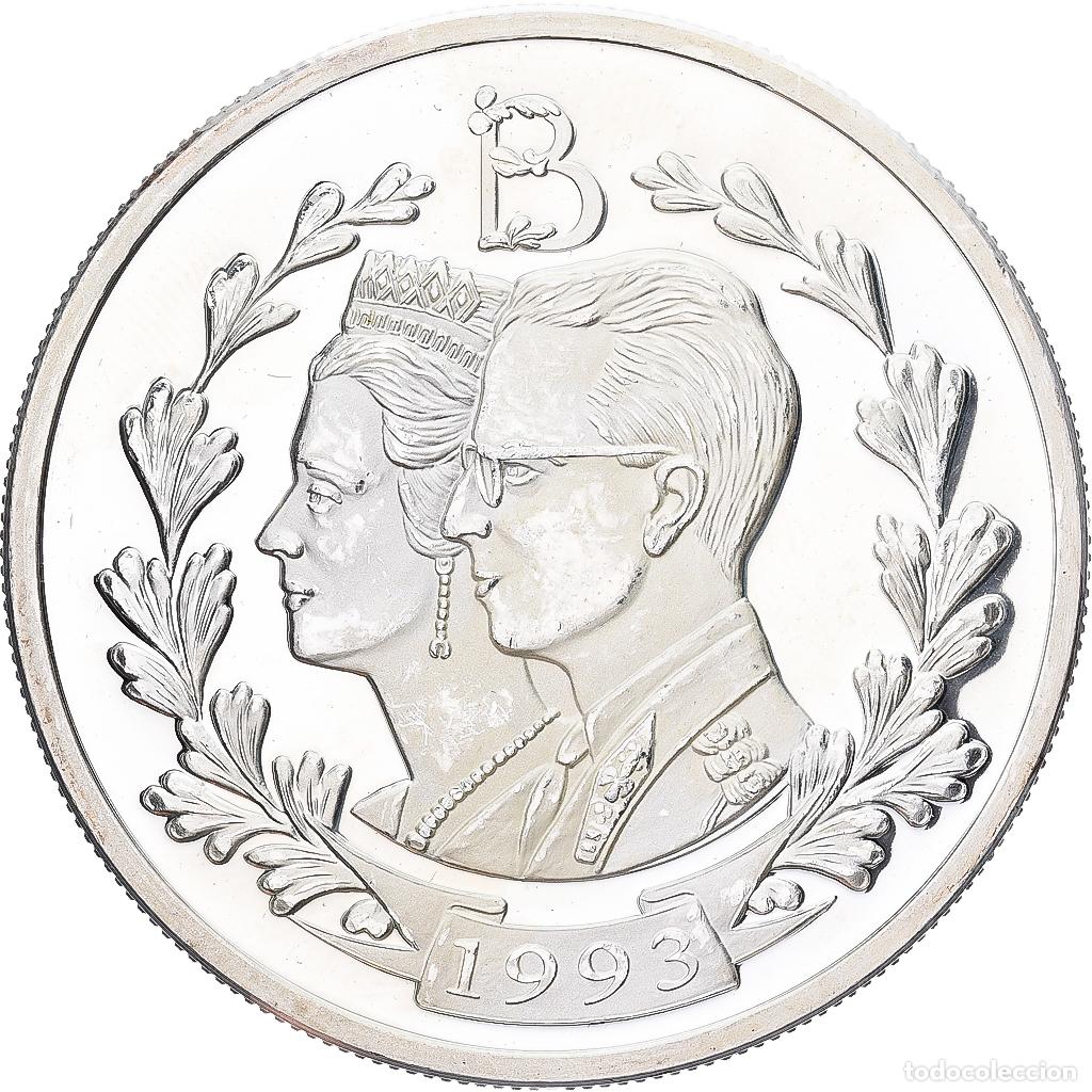 Medallas hist&oacute;ricas: [#1224129] Francia, medalla, 1993, Plata, Baudouin, Fabiola, SC