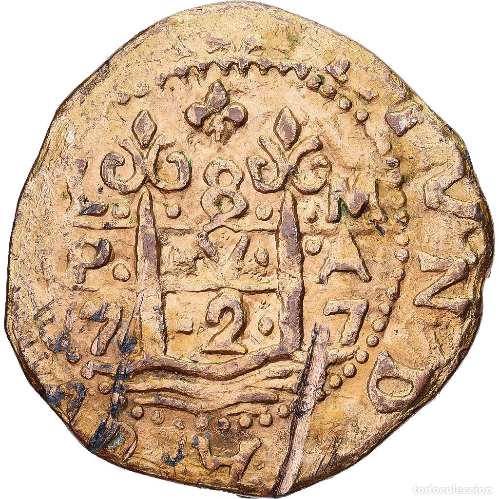 Medallas hist&oacute;ricas: [#1224066] Francia, medalla, Tresor des pirates, 1727, Gold plated copper, COB 8 ESCUDOS