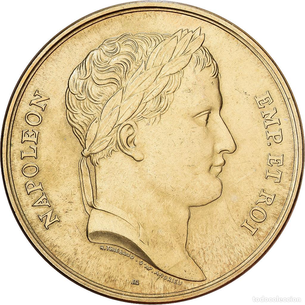 Medallas hist&oacute;ricas: [#1224348] Francia, medalla, Napol&eacute;on Empereur et Roi, N&iacute;quel - lat&oacute;n, Thi&eacute;baud, EBC+