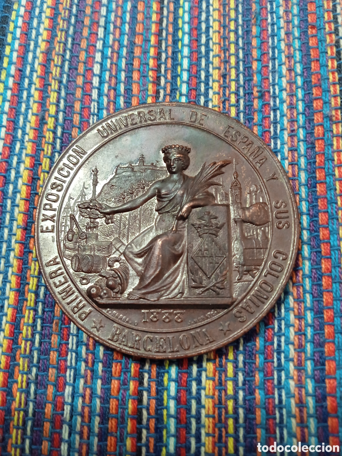 Medallas hist&oacute;ricas: CAJMED- 1888 PRECIOSA MEDALLA EXPOSICI&Oacute;N UNIVERSAL BARCELONA