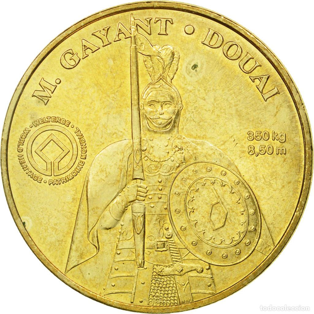 Medallas hist&oacute;ricas: [#537154] Francia, Token, Jet&oacute;n tur&iacute;stico, Douai - M Gayant, 2010, MDP, MBC, Aluminio y