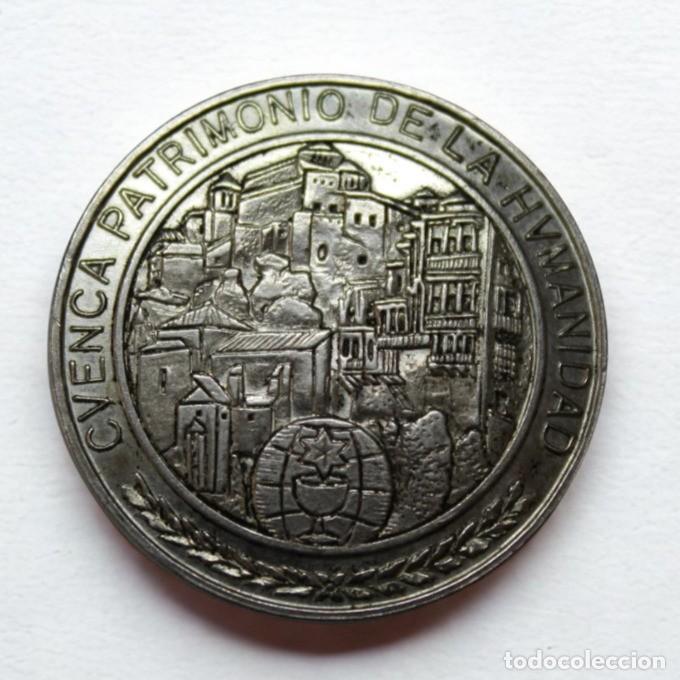 Medallas hist&oacute;ricas: Medalla Plata 925 Cuenca Patrimonio Humanidad C&aacute;mara Comercio 1988 Jeton Rara