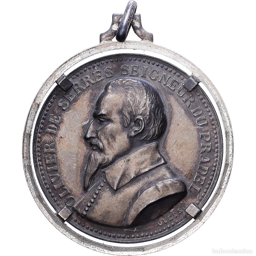 Medallas hist&oacute;ricas: [#139866] Francia, medalla, Olivier de Serres Seigneur du Pradel , Reims, Plata, EBC