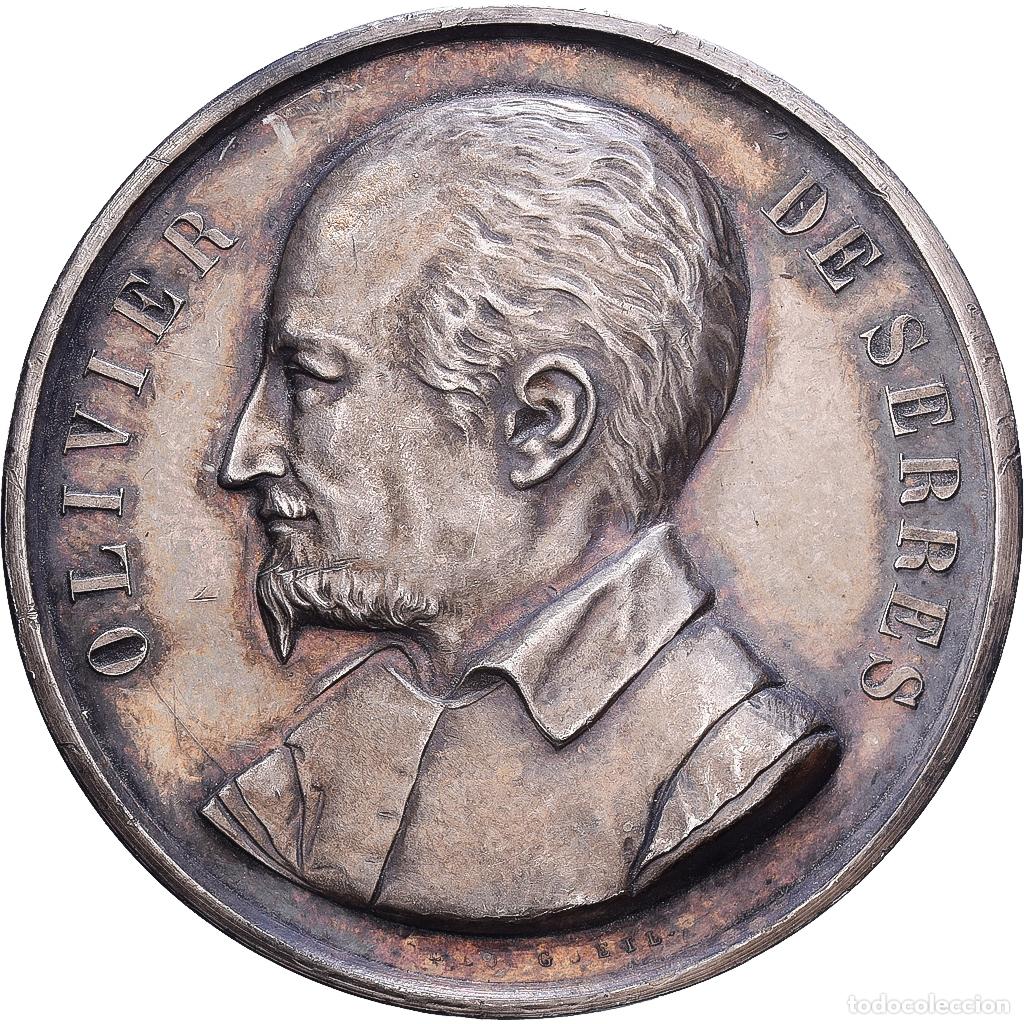 Medallas hist&oacute;ricas: [#139865] Francia, medalla, Olivier de Serres, Plata, EBC