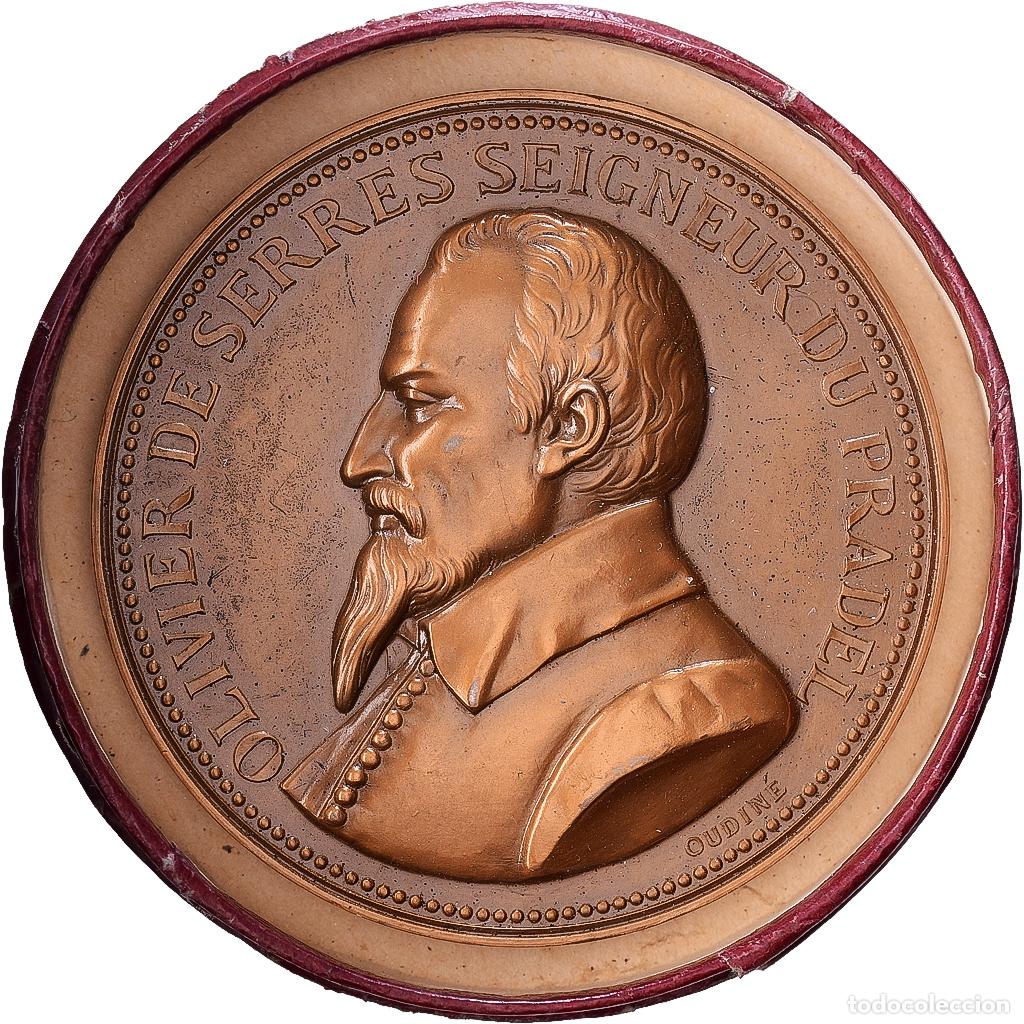 Medallas hist&oacute;ricas: [#139936] Francia, medalla, Olivier de Serres, Chambre d'agriculture d'Indre-et-Loire