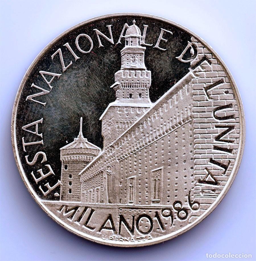 Medallas hist&oacute;ricas: SC. Italia. Medalla en plata Ag 986. Fiesta de L'Unit&aacute;. SC/UNC/PROOF Plata 18g