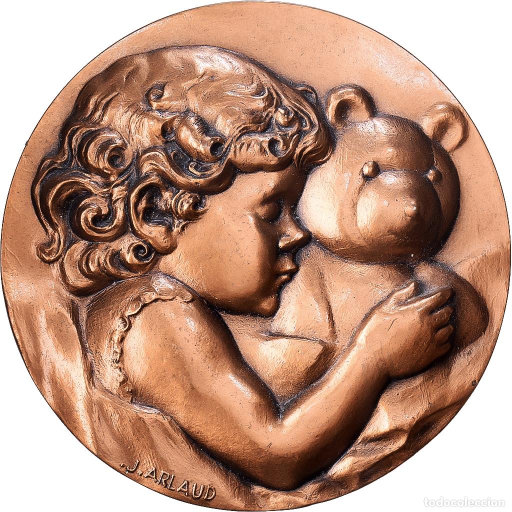 Medallas hist&oacute;ricas: [#139930] Francia, medalla, 1996, Bronce, Arlaud, Unicef, SC
