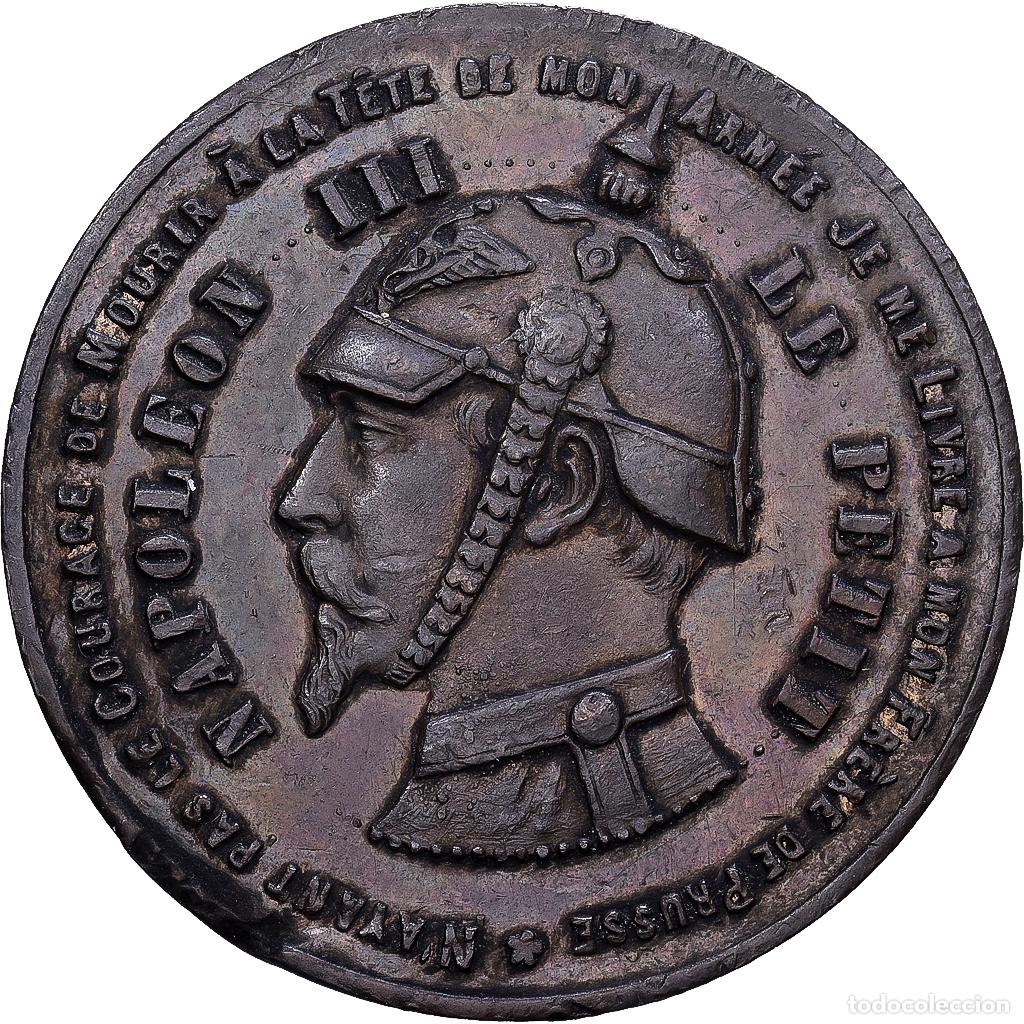 Medallas hist&oacute;ricas: [#139742] Francia, 10 Centimes, Napol&eacute;on III, Vampire fran&ccedil;ais, 1870, Bronce, MBC
