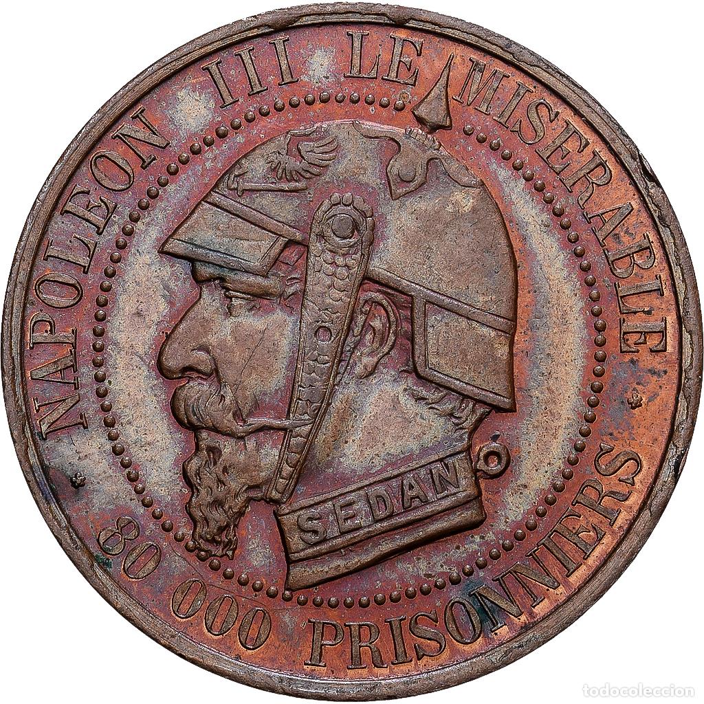 Medallas hist&oacute;ricas: [#139743] Francia, 5 Centimes, Napol&eacute;on III, Vampire fran&ccedil;ais, 1870, Bronce, SC
