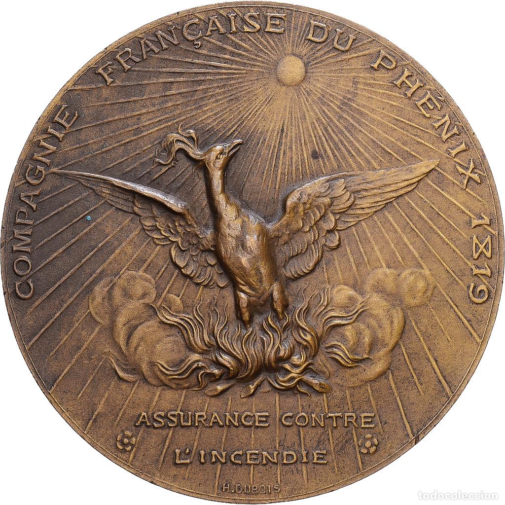 Medallas hist&oacute;ricas: [#139863] Francia, medalla, Compagnie fran&ccedil;aise du Ph&eacute;nix, 1819, Bronce, EBC