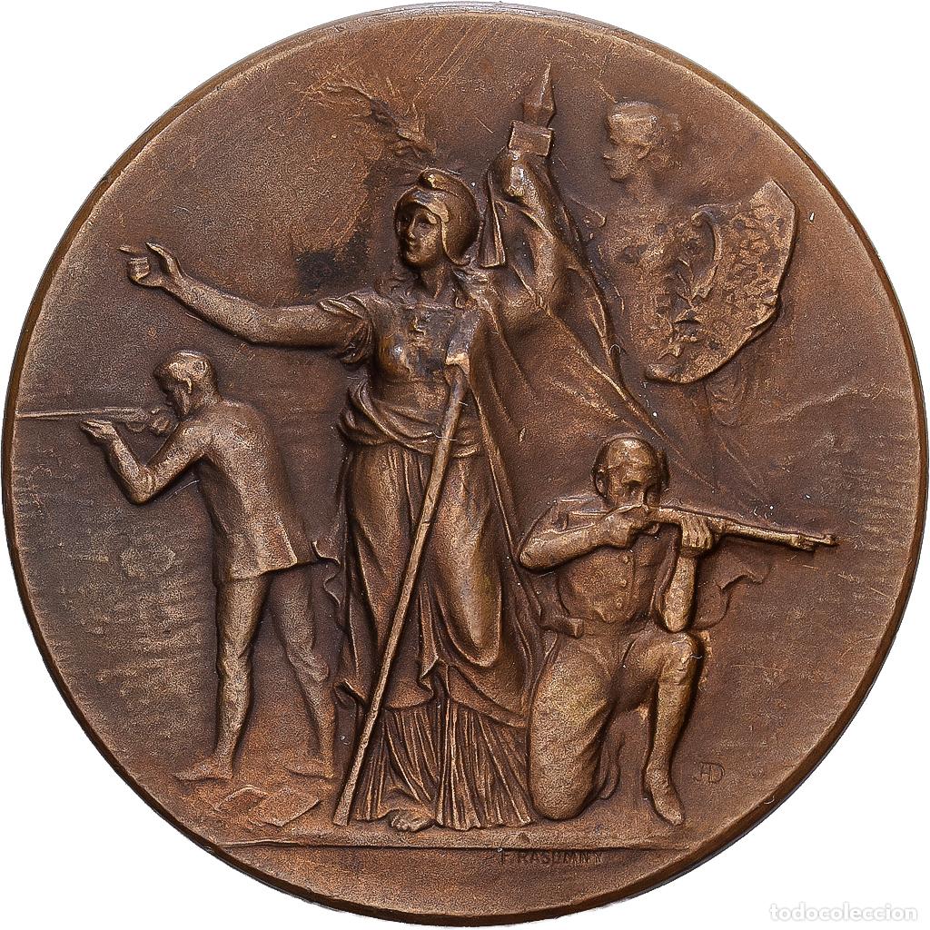 Medallas hist&oacute;ricas: [#139871] Francia, medalla, 1er concours de tir, Loire, 1911, Bronce, EBC