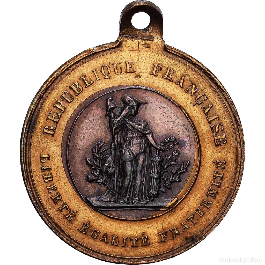 Medallas hist&oacute;ricas: [#139877] Francia, medalla, R&eacute;volution de 1848, 1848, Cobre - lat&oacute;n, EBC