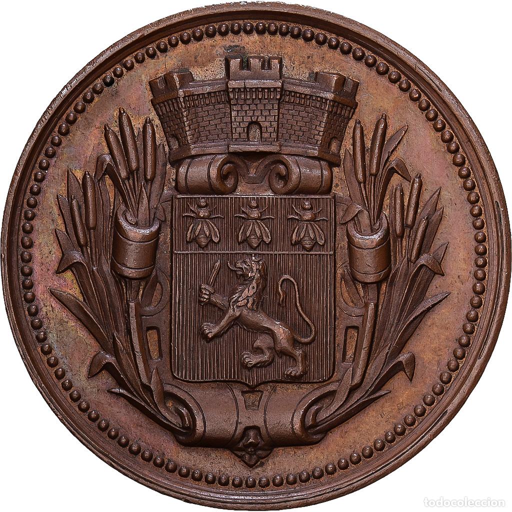Medallas hist&oacute;ricas: [#139880] Francia, medalla, Secours Mutuels, voirie & architecture, 1857, Cobre, EBC
