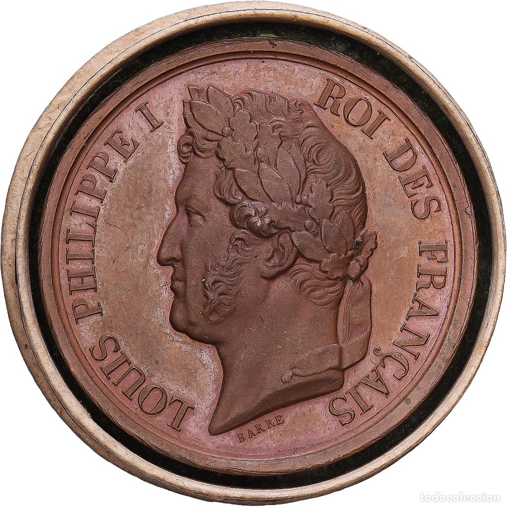 Medallas hist&oacute;ricas: [#139883] Francia, medalla, Louis Philippe I, Arriv&eacute;e du duc d'Orl&eacute;ans, 1842, Cobre, EBC