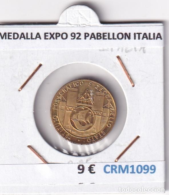 Medallas hist&oacute;ricas: CRM1099 MEDALLA EXPO 92 PABELLON DE ITALIA