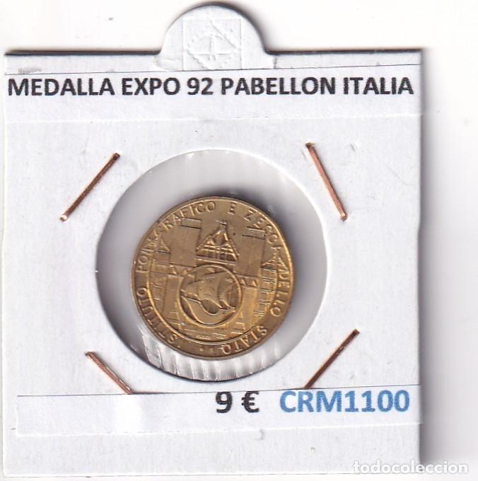 Medallas hist&oacute;ricas: CRM1100 MEDALLA EXPO 92 PABELLON DE ITALIA