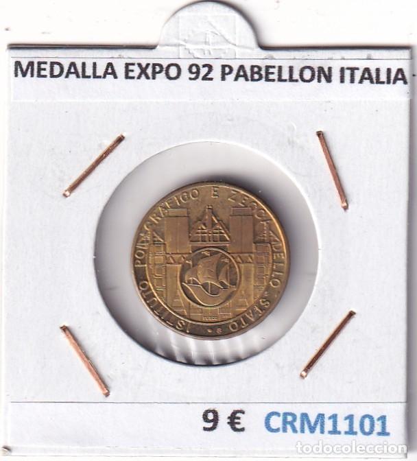 Medallas hist&oacute;ricas: CRM1101 MEDALLA EXPO 92 PABELLON DE ITALIA