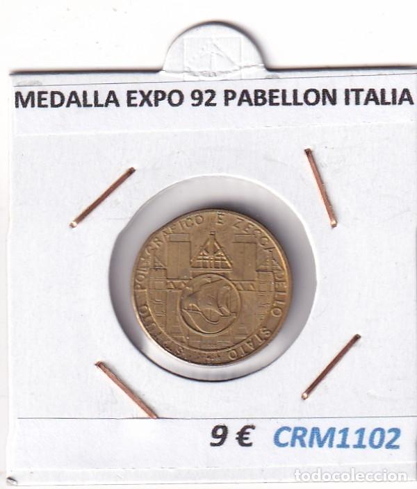 Medallas hist&oacute;ricas: CRM1102 MEDALLA EXPO 92 PABELLON DE ITALIA