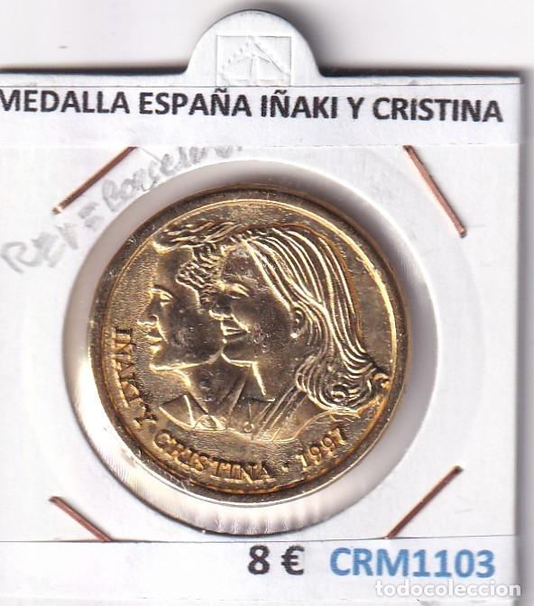 Medallas hist&oacute;ricas: CRM1103 MEDALLA ESPA&Ntilde;A I&Ntilde;AKI Y CRISTINA BARCELONA 1997