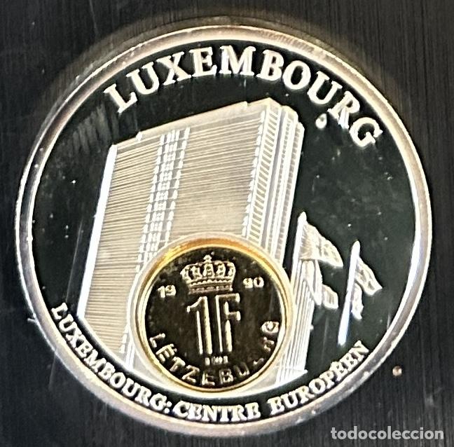 Medallas hist&oacute;ricas: CREXP725 MEDALLA CON MONEDA LUXEMBURGO 1 FRANCO EUROPA
