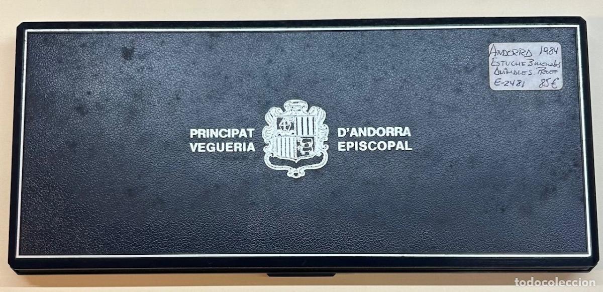 Medallas hist&oacute;ricas: HEXP0082 ESTUCHE 3 MONEDAS ANDORRA 1984 ANIMALES