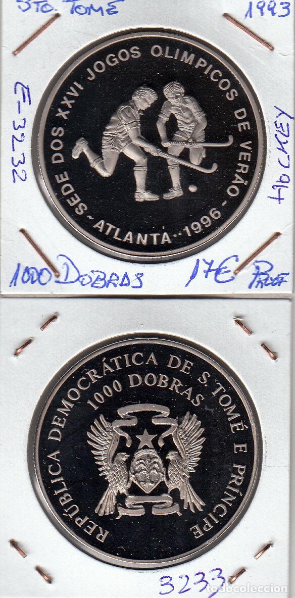 Medallas hist&oacute;ricas: E3232 MONEDA SANTO TOME Y PRINCIPE 1000 DOBRAS 1993 PROOF