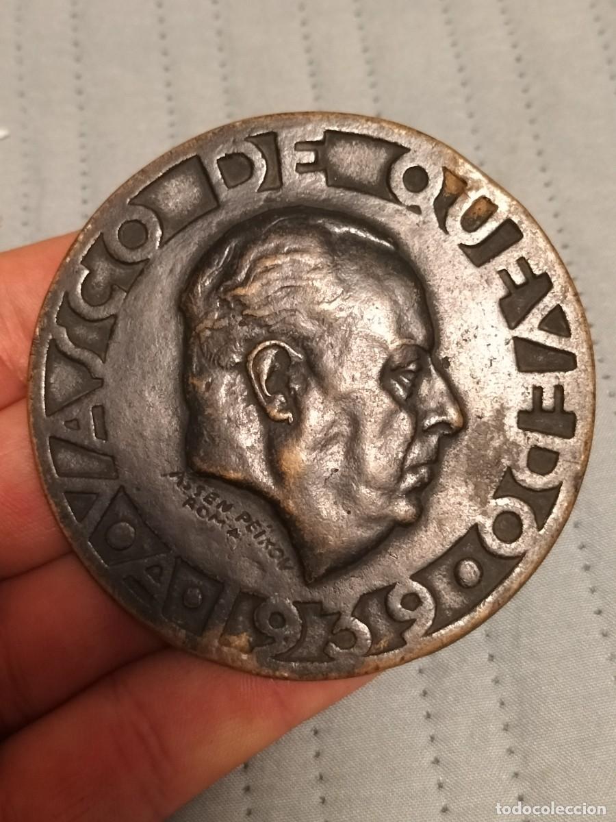 Medallas hist&oacute;ricas: Gran medalla diplom&aacute;tico portugues VASCO DE QUEVEDO.1939( assen peikov,Roma)