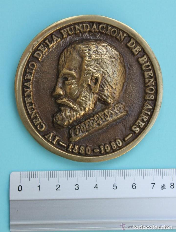 Medallas hist&oacute;ricas: GRAN MEDALLA IV CENTENARIO DE LA FUNDACION DE BUENOS AIRES 1580-1980 - DIPUTACION DE BURGOS
