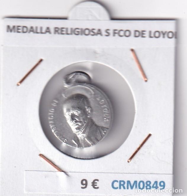 Medallas hist&oacute;ricas: CRM0849 MEDALLA RELIGIOSA SAN FRANCISCO DE LOYOLA
