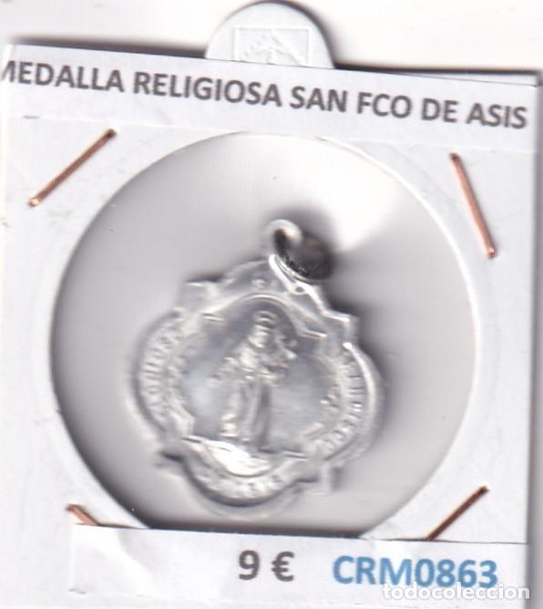 Medallas hist&oacute;ricas: CRM0863 MEDALLA RELIGIOSA SAN FRANCISCO DE ASIS