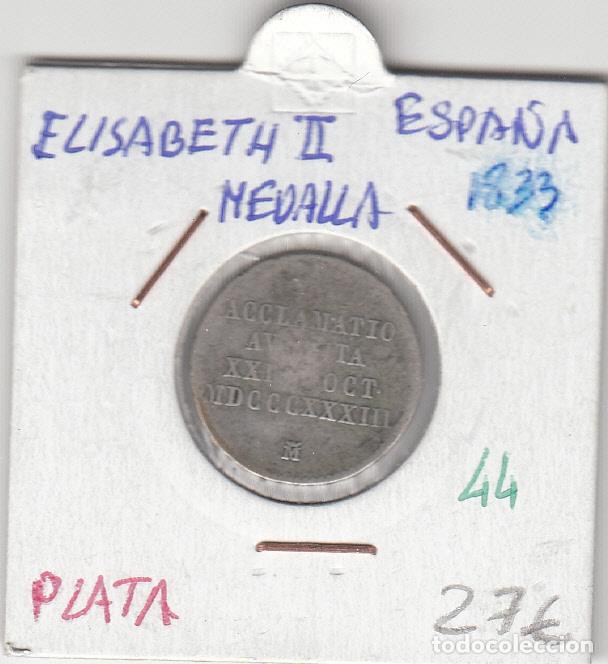 Medallas hist&oacute;ricas: CRM0044 MEDALLA 1833 ELISABETH II PLATA