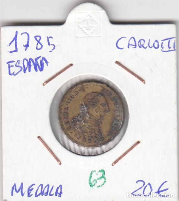 Medallas hist&oacute;ricas: CRM0063 MEDALLA CARLOS III 1785