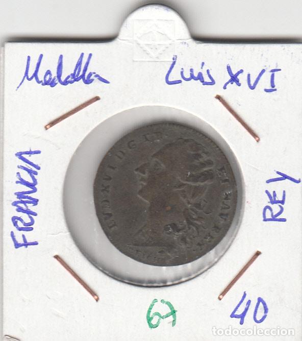 Medallas hist&oacute;ricas: CRM0067 MEDALLA FRANCIA LUIS XVI 40