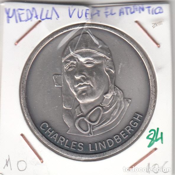 Medallas hist&oacute;ricas: CRM0084 MEDALLA CHARLES LINDBERGH VUELO ATLANTICO