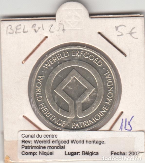 Medallas hist&oacute;ricas: CRM0115 MEDALLA BELGICA CANAL DU CENTRE 2007