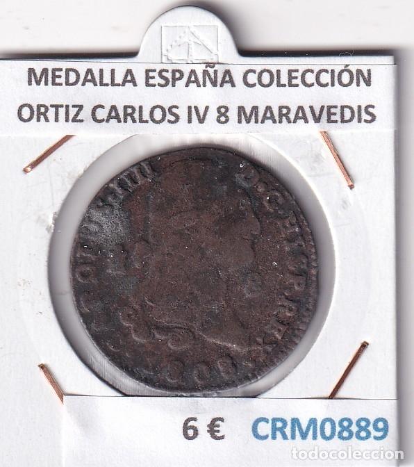 Medallas hist&oacute;ricas: CRM0889 MEDALLA ESPA&Ntilde;A COLECCI&Oacute;N ORTIZ CARLOS IV 8 MARAVEDIS