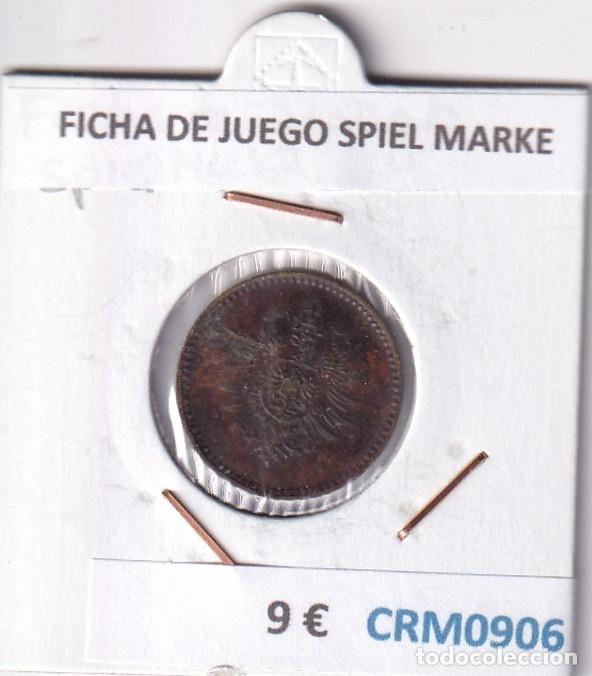 Medallas hist&oacute;ricas: CRM0906 FICHA DE JUEGO SPIEL MARKE