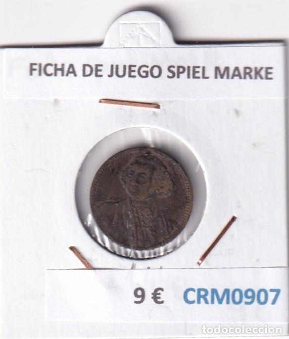 Medallas hist&oacute;ricas: CRM0907 FICHA DE JUEGO SPIEL MARKE