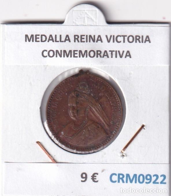 Medallas hist&oacute;ricas: CRM0922 MEDALLA REINA VICTORIA CONMEMORATIVA