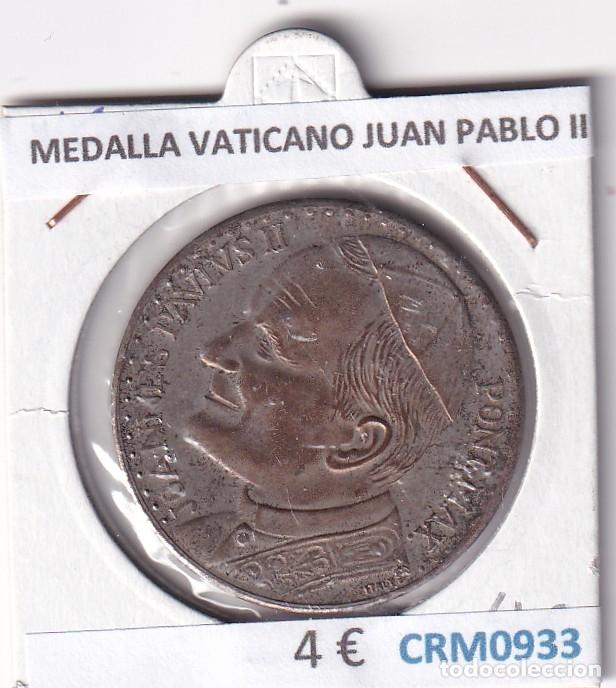 Medallas hist&oacute;ricas: CRM0933 MEDALLA VATICANO JUAN PABLO II