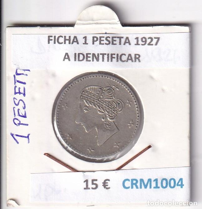 Historical Medals: CRM1003 FICHA NAVAL 10 DISCOS POR 1 PESETA A IDENTIFICAR