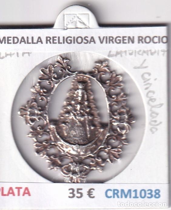 Medallas hist&oacute;ricas: CRM1038 MEDALLA RELIGIOSA VIRGEN ROCIO PLATA