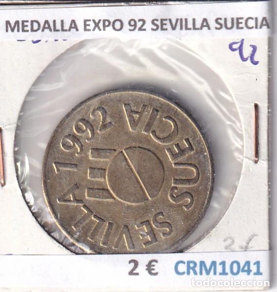 Medallas hist&oacute;ricas: CRM1041 MEDALLA EXPO 92 SEVILLA SUECIA
