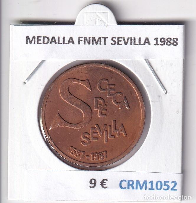 Medallas hist&oacute;ricas: CRM1052 MEDALLA FNMT SEVILLA 1988