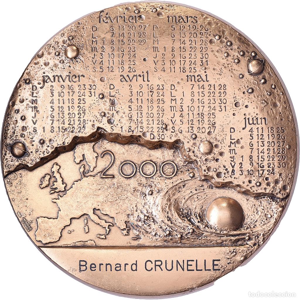Medallas hist&oacute;ricas: [#399945] Francia, medalla, Calendrier, Femme, Europe, 2000, Bronce, Mayot, EBC