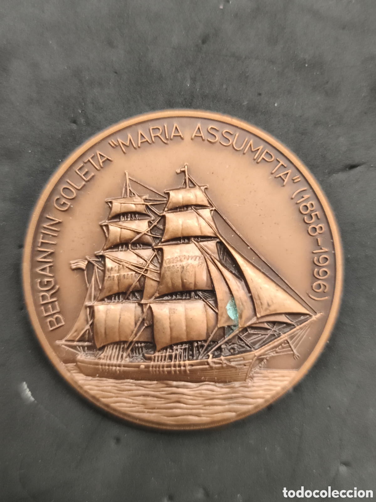 Medallas hist&oacute;ricas: MEDALLA SALON NAUTICO DE BARCELONA 1997- bergant&iacute;n Mar&iacute;a assumpta 1858-1996